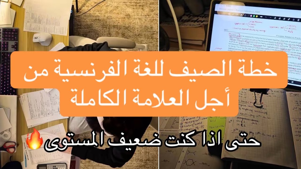 كيف أدرس الفرنسية هذا الصيف واتحصل على 20 مهما كان مستواك 🤯🔥