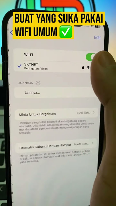 Setting ini agar iphone aman saat terhubung wifi umum