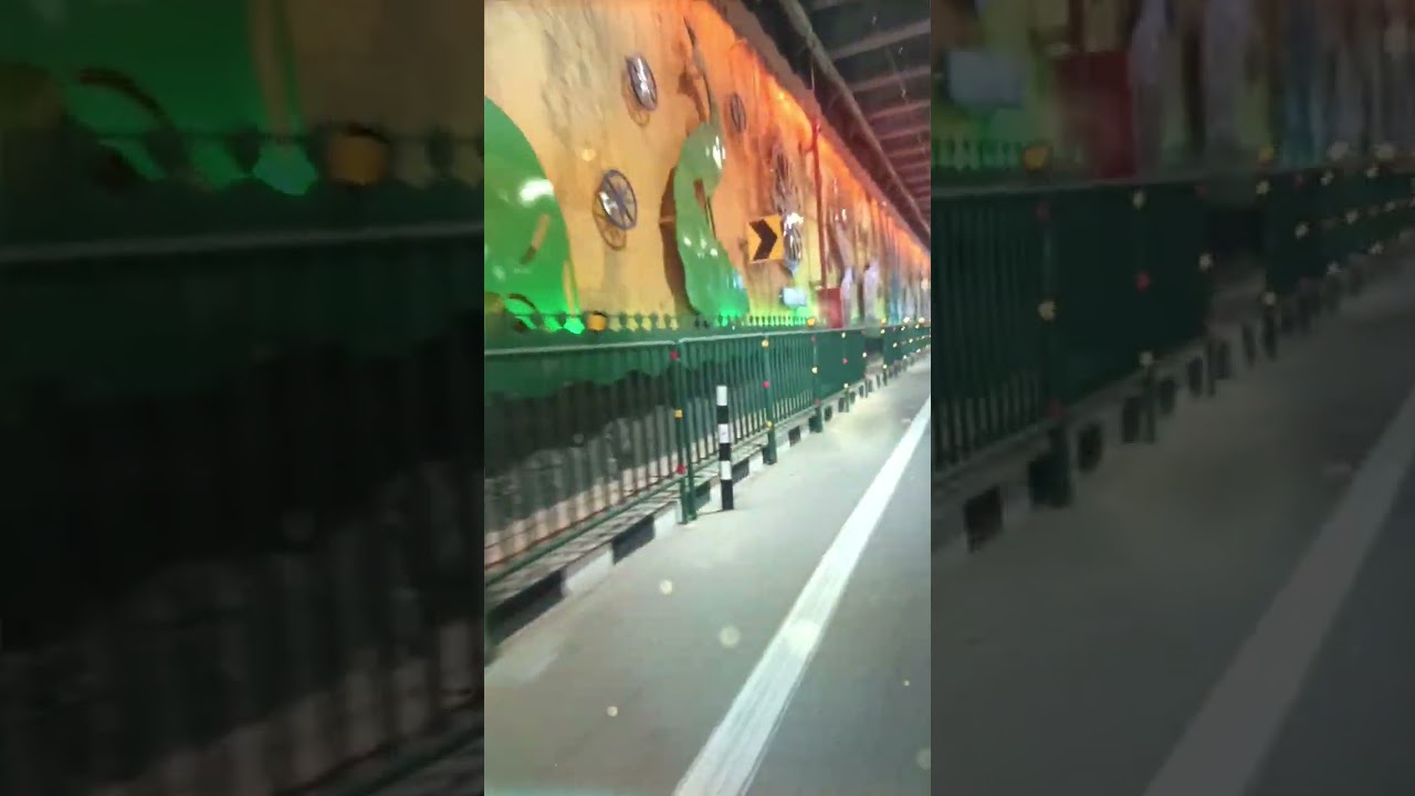 Amazing tunnel made by NHAI Superior workart inside the tunnel culture,nature,relgions, and fine art