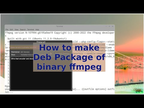 How to make Deb Package of Binary FFMPEG