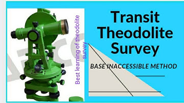 Theodolite Survey./civil Engineering/Base inaccessible method.Theodolite survey(base inaccessible)