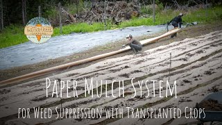 Paper Mulch System at Twitter Creek Gardens