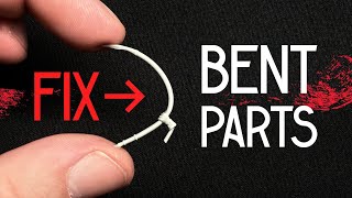 How to fix bent part of resin miniature. Two ways to straighten out resin details.