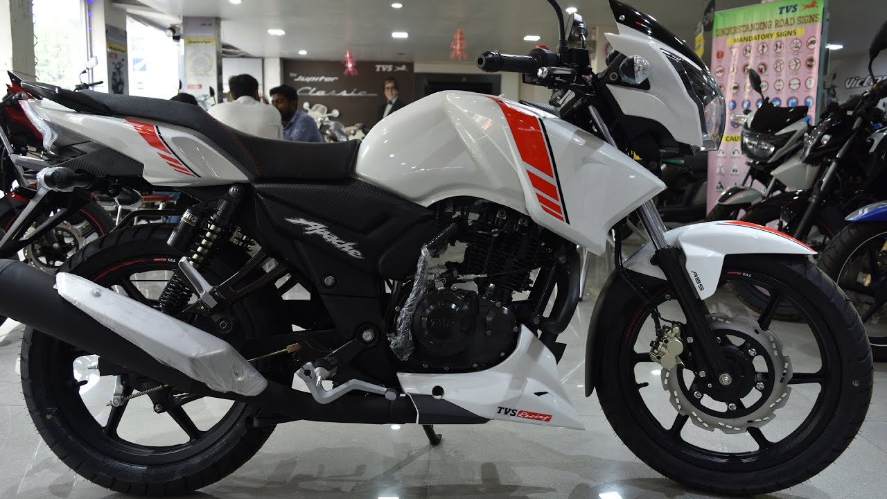 19 Tvs Apache Rtr 160 Abs White Red Color New Color Limited Edition Honest Review Youtube