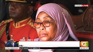 Tanzania's President Samia Suluhu leads the nation in the late John Pombe Magufuli's burial