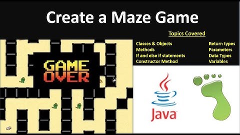 Greenfoot - Create a Maze Game with Java!