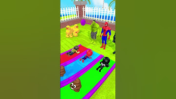 Spiderman and Hulk sent back Lil Spidey to the Slide | Marvel Animation