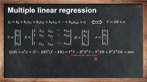 Multiple linear regression (lecture 5)
