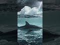 🦈 Shark Survives a Monster Storm! 😱 #Shorts #shark #waves #wildlife