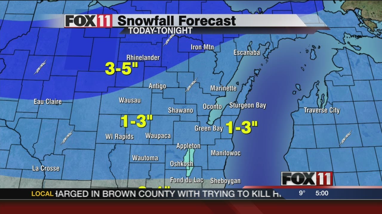 Snow tonight and tomorrow - YouTube