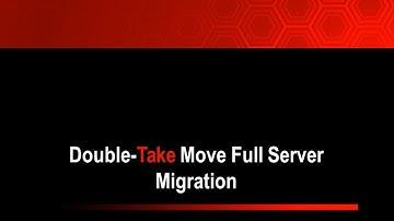 Video Demo Double-Take Move for Windows - Full Server Migration