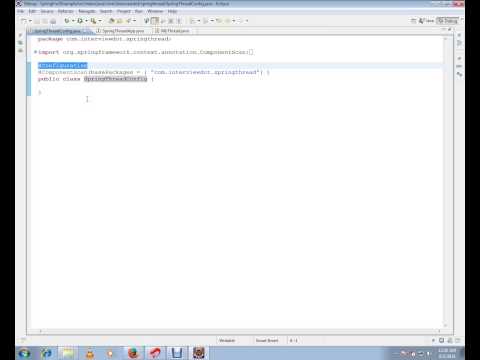 CREATE JAVA THREAD USING SPRING FRAMEWORK