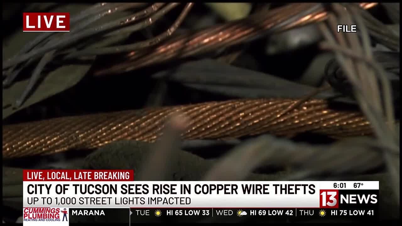 Tucson sees increase in copper wire thefts from street lights - YouTube