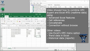 OPC Expert - OPC to Excel Advanced Features