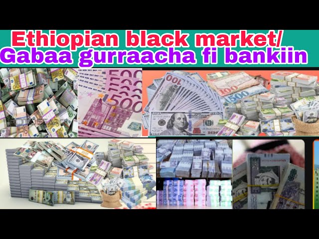 Ethiopian black market/gabaa gurraacha fi baankii sharafa mallaaqa may/30/2024 class=