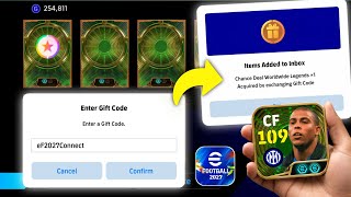 NEW GIFT CODE In eFootball 2027™ 🎁 FREE EPIC Chance Deal 🔥