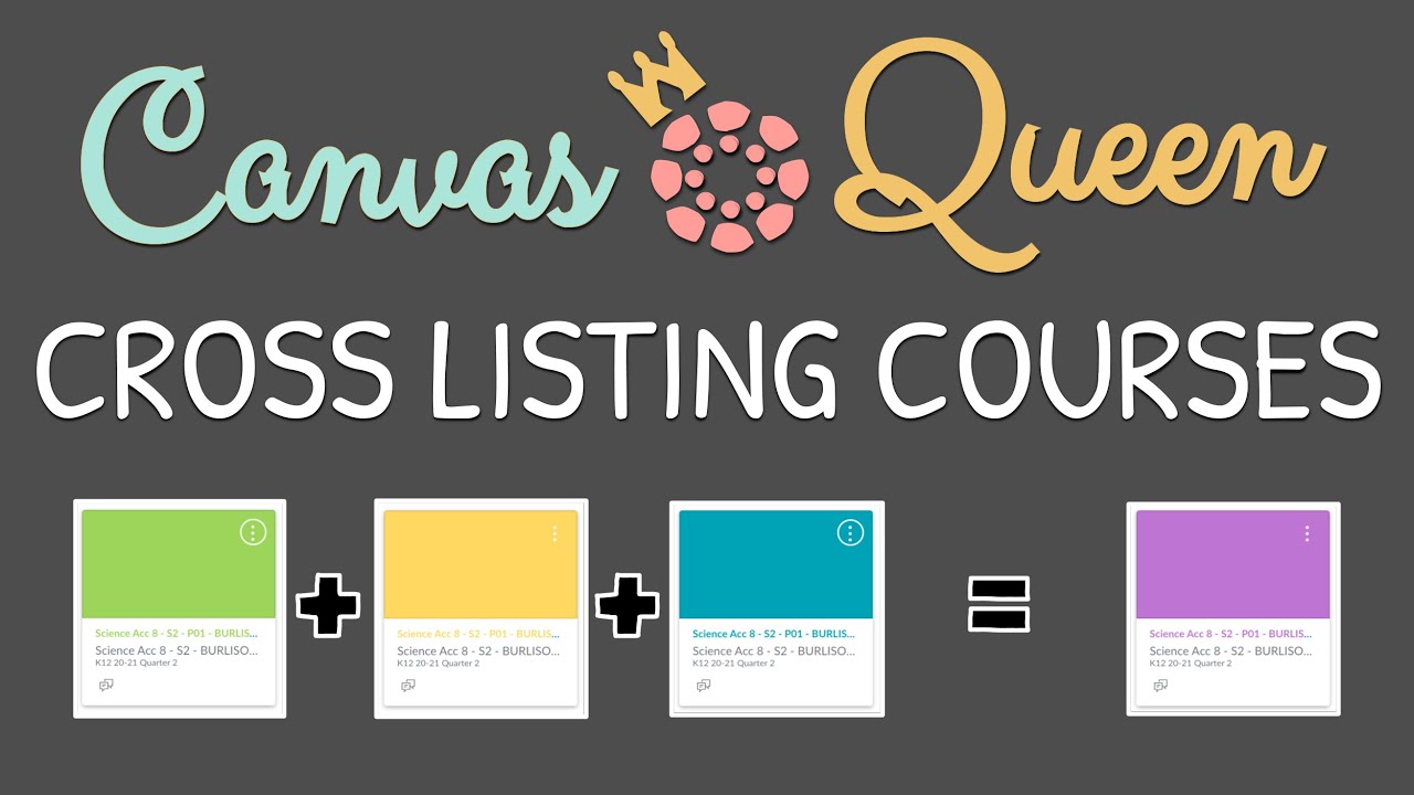 Cross Listing Canvas Courses