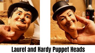 Laurel and Hardy Puppet Heads