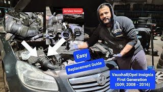 كيفية تغيير مستشعر تدفق الهواء الشامل على Vauxhall Insignia mk 1 #mafsensor