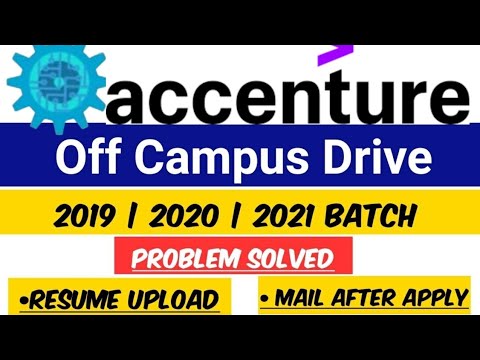 Accenture off campus Drive 2020 freshers | Associate Software Engineer ...