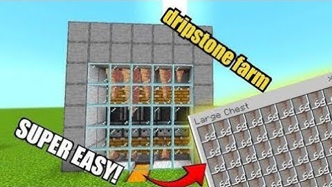 SIMPLE 1.21 AUTOMATIC DRIPSTONE FARM TUTORIAL in Minecraft Bedrock (MCPE/Xbox/PS4/Switch/Windows10)