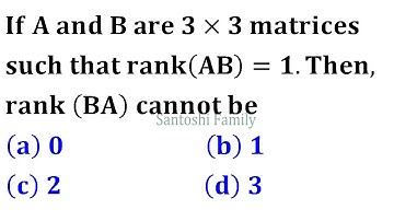 rank(AB)=1 then rank(BA) Linear Algebra rank nullity theorem iit jam 2006 mathematics solution