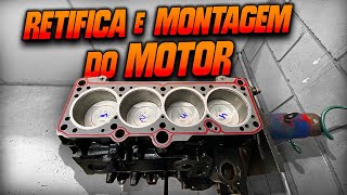 Como é a RETÍFICA e MONTAGEM do Motor  Veja como é feito Passo a Passo