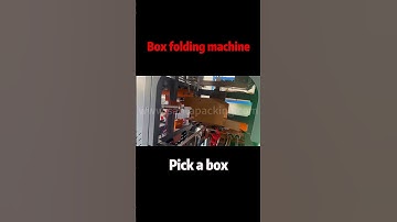 #shorts Self-lock box folding machine in China,automatic fold & lock box bottom-Santa Pack