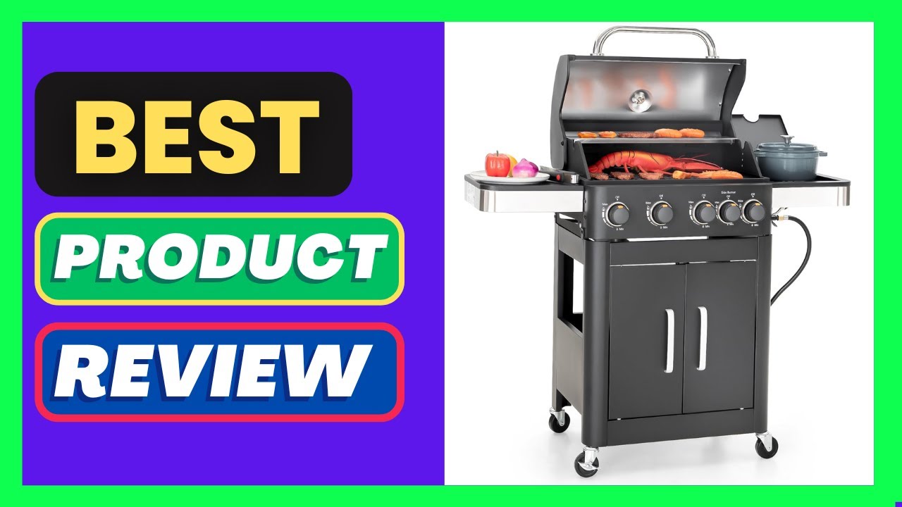 Captiva Designs 4-Burner Propane Gas BBQ Grill
