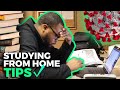 Studying From Home Tips | Study With Me (20mins w/music)