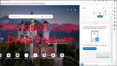 Microsoft Edge Drop Feature  (New Feature)