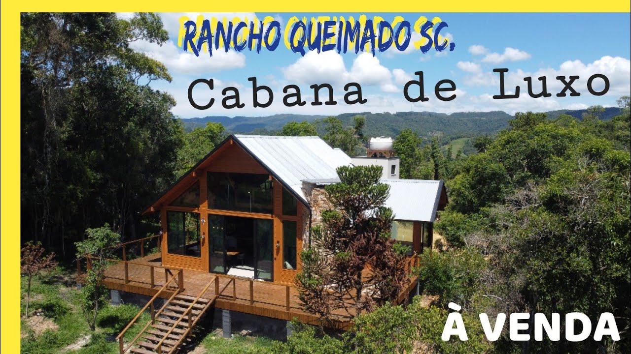 A Venda - Cabana de LUXO na Serra Catarinense - 3 hectares - Porteira fechada 