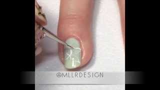 Pond mani flower tutorial by @mllrdesign