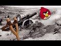 Were the Angry Birds used as Artillery in WW1?