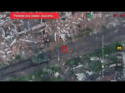 Russian Tank Runs Over Their Own Anti Tank Mine