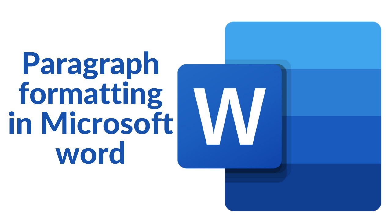 Paragraph formatting in Microsoft word - YouTube