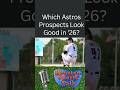 Which Astros Prospects Look Good in '26?