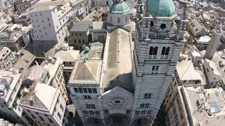 Flying over Genova, Italy 2014
