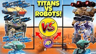 🔥 ROBOTS VS TITANS ALL OUT DAMAGE COMPARISON! || WAR ROBOTS WR ||