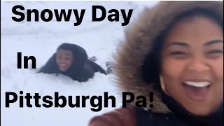 Snowy Day in Pittsburgh Pa! by SierraLeeSunshine 263 views 3 years ago 6 minutes, 43 seconds