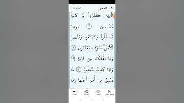 سورة الحجر بالتجويد المبسط الصفحة (٢٦٢)