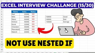 Excel Interview Challenge (Day 15/30) | No Nested IF? Try This Instead!