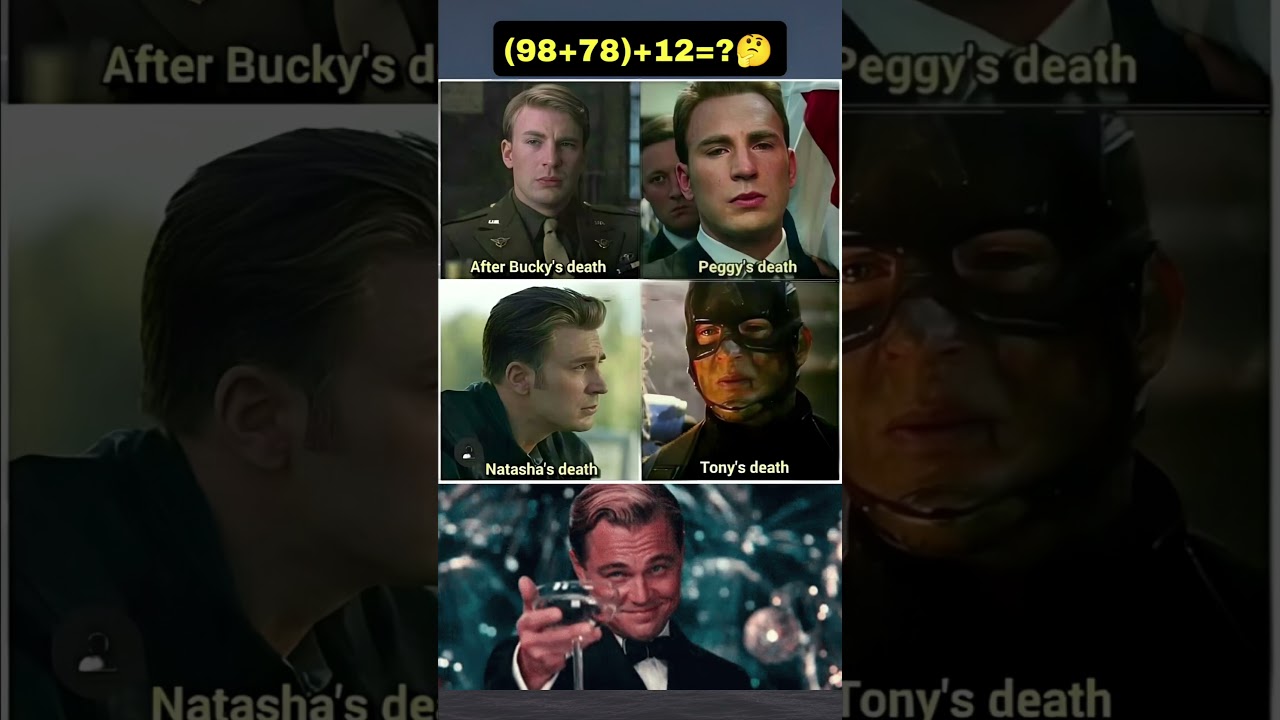 Captain America cries Tony's death 💥🥺 