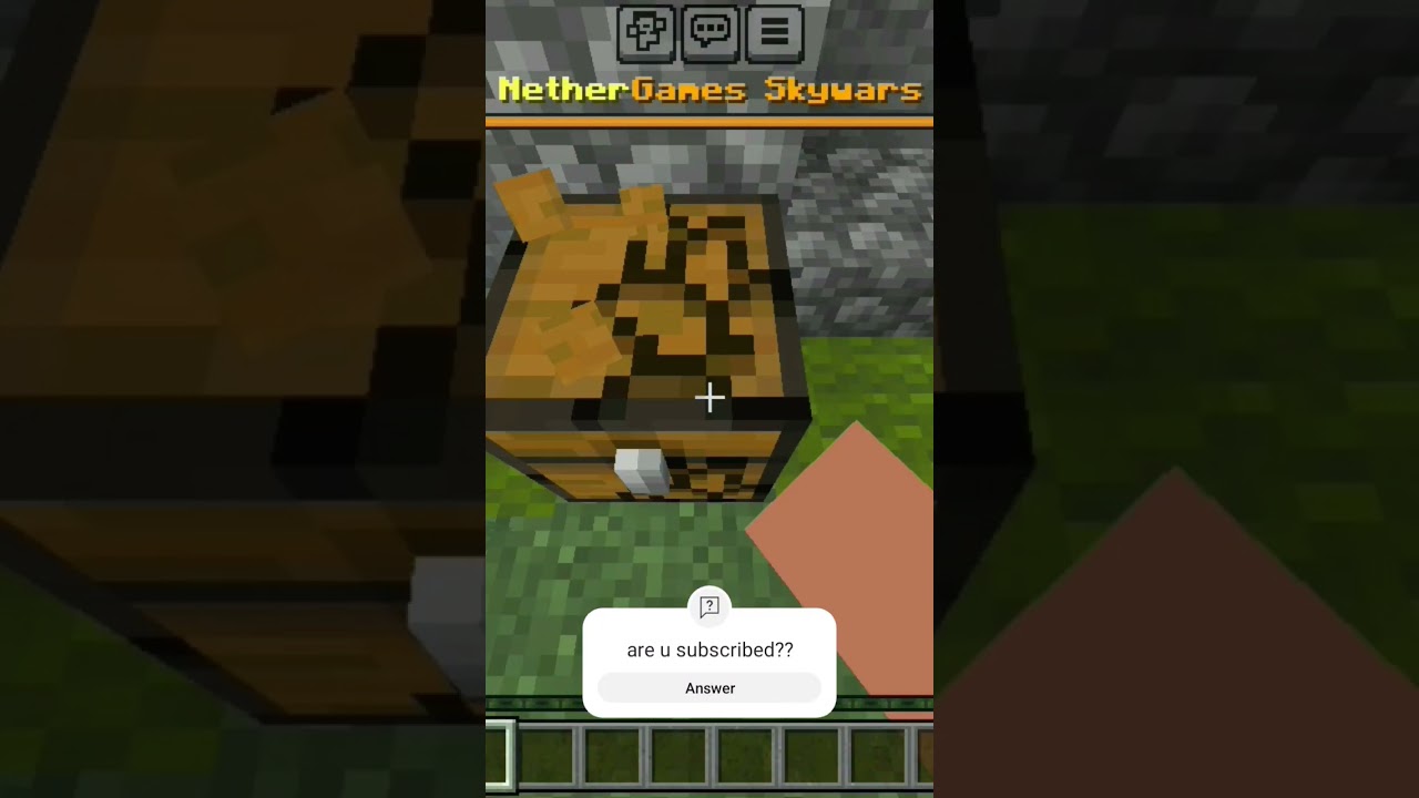 Minecraft Skywars fail moment 