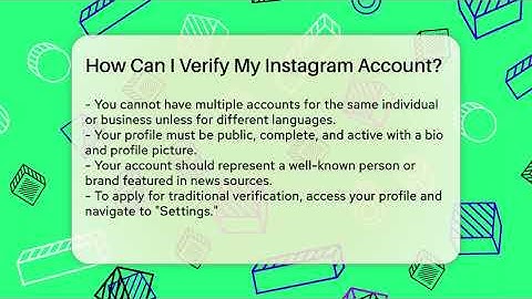 How Can I Verify My Instagram Account? - Everyday-Networking