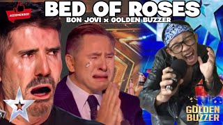 all the judges cried because they heard the golden sound of the song Bed of Roses American 2024