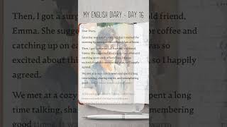 My English Diary - Day 16 | Level 1 | Learn English Through Story | #Shorts