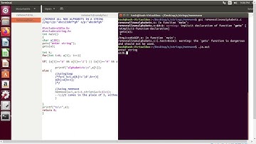 Remove all non-alphabets from a string || C || memmove