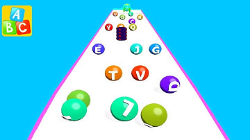 ABC Run - 2048 Alphabet Runner ! Levels Gameplay android,ios Part 64