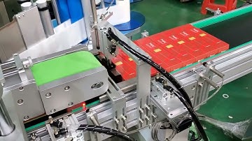 Automatic carton case corner fold label sealing labeling machine video